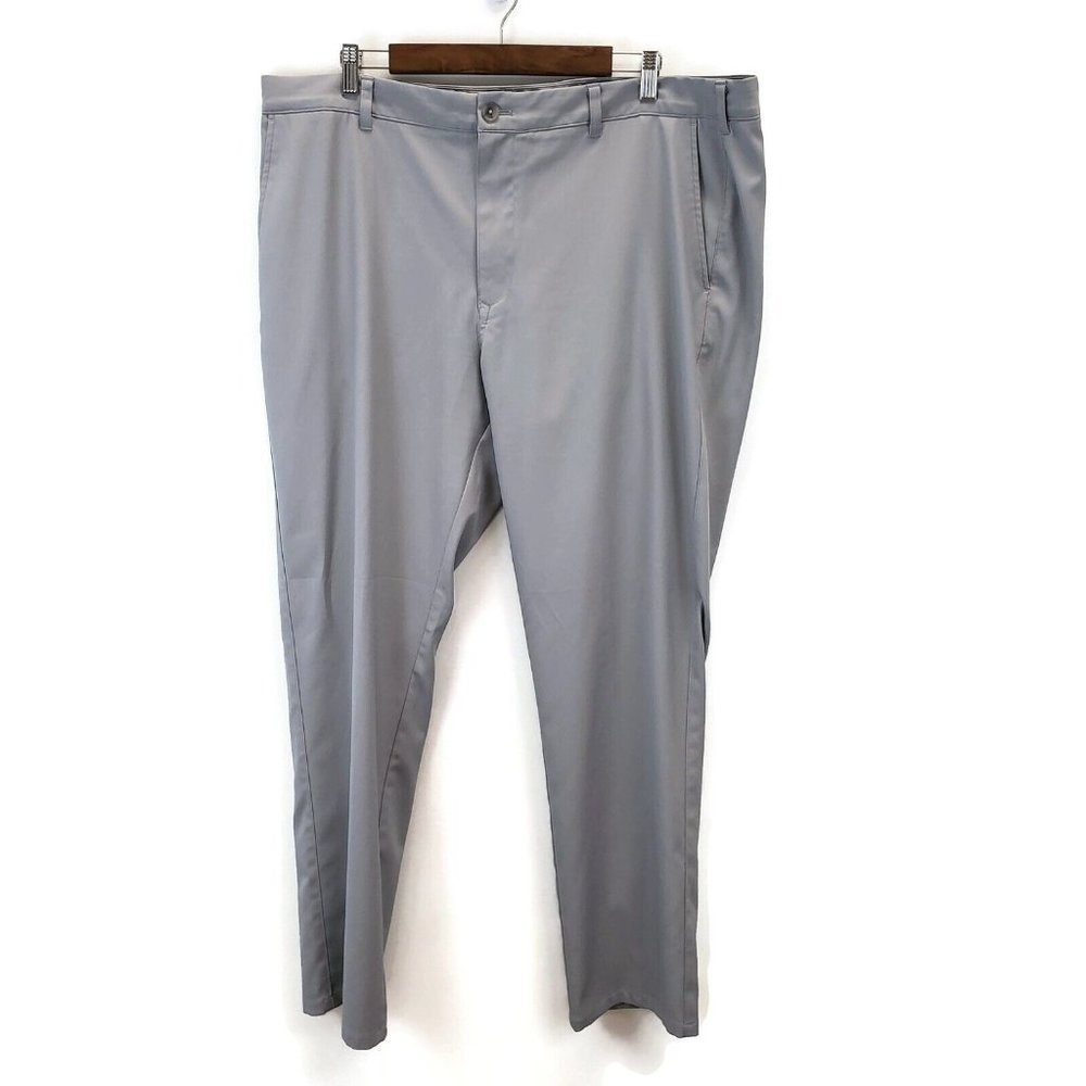 Mizzen Maine Mens Athletic Baron Chino Pants Size 40x32 Gray Tapered Flat Front